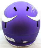 Adrian Peterson Autographed Minnesota Vikings F/S Speed Helmet- Beckett W Holo