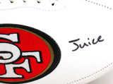 Kyle Juszczyk Signed SF 49ers Logo Football w/ Juice- Beckett W Hologram *Black
