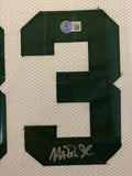 Magic Johnson Signed Michigan State Spartans 36'x 39" Framed Jersey Beckett Holo