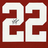 Framed Najee Harris Alabama Crimson Tide Autographed Red Nike Game Jersey