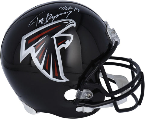 Tony Gonzalez Atlanta Falcons Signed Riddell Helmet w/"HOF 19" Insc