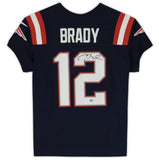 Tom Brady Autographed Patriots Nike Elite Navy Blue Color Rush Jersey Fanatics