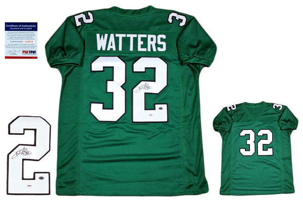Ricky Watters Autographed SIGNED Custom Jersey - PSA/DNA Authentic - Green