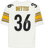 FRMD Jerome Bettis Pittsburgh Steelers Signed Mitchell & Ness White Auth Jersey