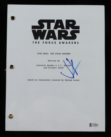 JJ Abrams Signed "Star Wars: The Force Awakens" Movie Script (Beckett COA)