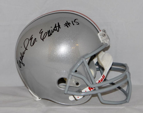 Ezekiel Elliott Autographed Ohio State Buckeyes F/S Riddell Helmet- JSA W Auth