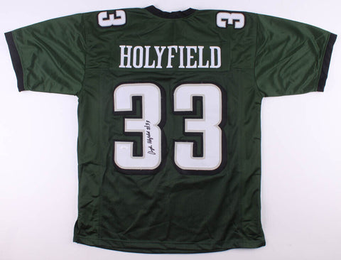 Elijah Holyfield Signed Philadelphia Eagles Jersey (JSA Hologram) Georgia R.B.