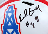 Earl Campbell Signed Houston Oilers F/S 81-96 Speed Helmet w/HOF- Beckett W Holo