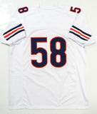 Roquan Smith Autographed White Pro Style Jersey- Beckett Authenticated