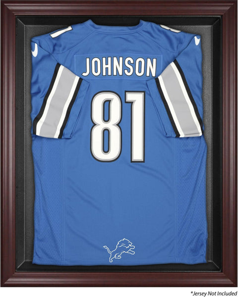 Detroit Lions Mahogany Frame Jersey Display Case Authentic