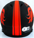 Courtland Sutton Autographed Broncos Eclipse Speed Mini Helmet-BeckettW Hologram