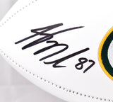 Jordy Nelson Autographed Green Bay Packers Logo Football-Beckett W Hologram