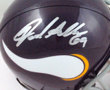 Jared Allen Autographed Minnesota Vikings 61-79 Mini Helmet- Beckett *Silver