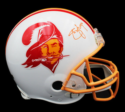 Steve Young Signed Tampa Bay Buccaneers Throwback Authentic White NFL Helmet