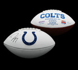 Dwight Freeney Signed Indianapolis Colts Embroidered White NFL Football