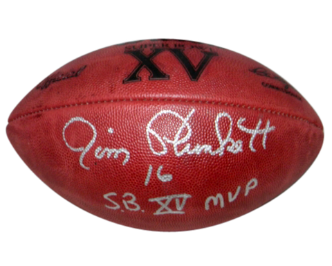 JIM PLUNKETT SIGNED SUPER BOWL XV 15 WILSON NFL FOOTBALL OAKLAND RAIDERS JSA