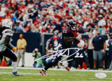 Lamar Miller Autographed Texans 8x10 Against Chargers Photo- JSA W Auth *White