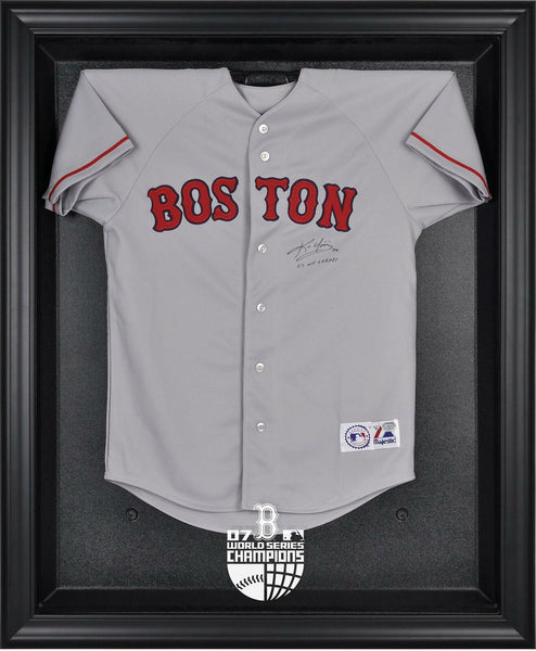 Boston Red Sox 2007 World Series Champions Black Framed Logo Jersey Display Case