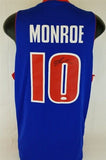 Greg Monroe Signed Detroit Pistons Custom NBA Jersey (JSA COA) 2010 1st Rd Pick