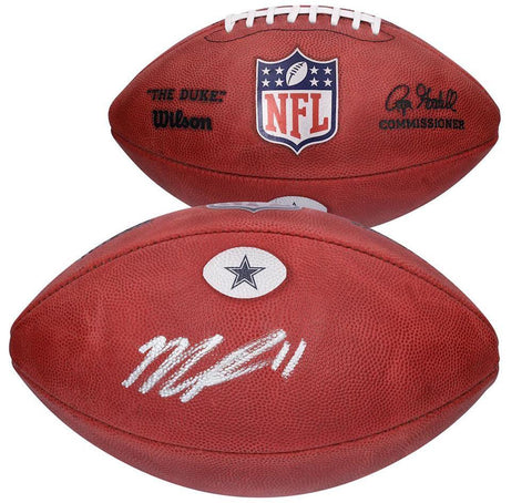 MICAH PARSONS Autographed Duke Metallic Cowboys Logo Football FANATICS
