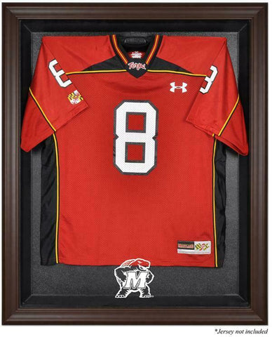 Maryland Terrapins Brown Framed Logo Jersey Display Case - Fanatics Authentic
