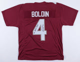 Anquan Boldin Signed Florida State Seminoles Jersey 99 National Champs (JSA COA)