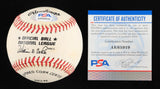 Steve Garvey Signed NL Baseball (PSA COA) Dodgers, Padres / 1974 N.L. MVP Award