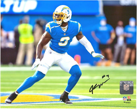 Kenneth Murray Jr. Los Angeles Chargers Signed 8x10 Powder Blue Horizontal Photo