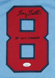 Gary Gaetti Signed Minnesota Twins Jersey Inscribed "87 W.S. Champs" (JSA Holo)