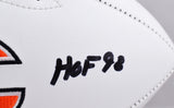 Mike Singletary Autographed Chicago Bears Logo Football w/ HOF- Beckett W Holo