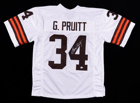 Greg Pruitt Signed Cleveland Jersey (PSA COA) Browns #1 Running Back (1973-1981)