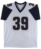 Steven Jackson Authentic Signed White Pro Style Jersey Autographed BAS Witnessed
