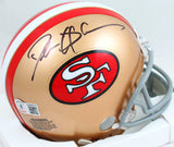 Deion Sanders Autographed San Francisco 49ers 64-95 Mini Helmet- Beckett W *Blk