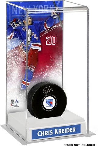 Chris Kreider New York Rangers Deluxe Tall Hockey Puck Case