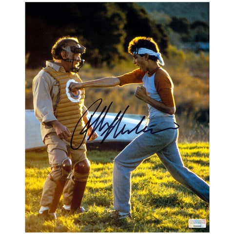 Ralph Macchio Autographed 1984 The Karate Kid Daniel LaRusso & Mr. Miyagi 8x10