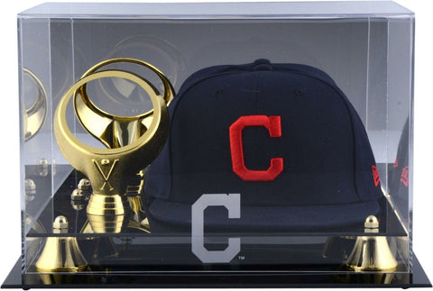Indians Acrylic Cap and Baseball Logo Display Case - Fanatics
