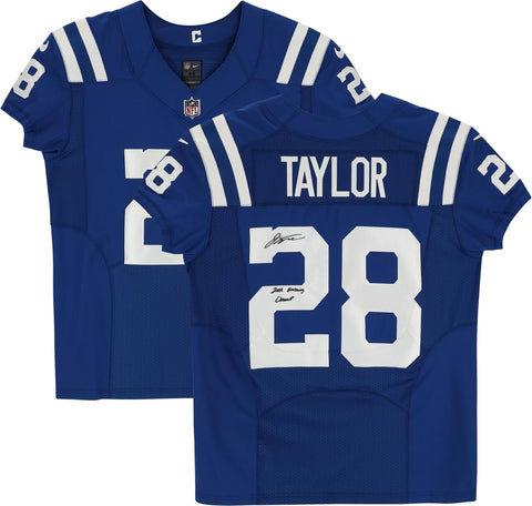 Jonathan Taylor Indianapolis Colts Signed Elite Jersey w/Rushing Champ Insc