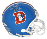 Dennis Smith Autographed/Signed Denver Broncos TB VSR4 Mini Helmet JSA 34300