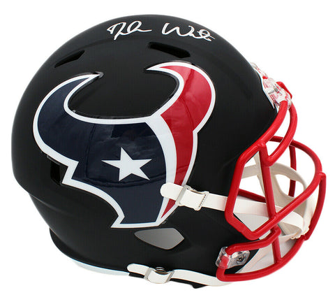 Deshaun Watson Signed Houston Texans Speed Full Size Black NFL Helmet