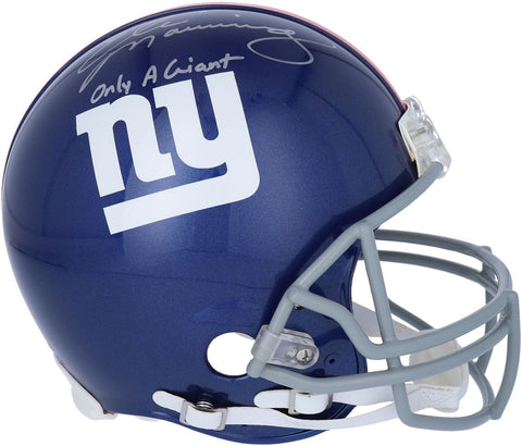 Eli Manning Giants Signed Riddell Authentic Helmet w/"Only a Giant" Insc