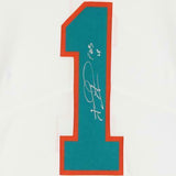Frmd Tua Tagovailoa Miami Dolphins Signed White Throwback Jersey & Fins Up! Insc