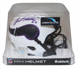 Jared Allen Autographed Minnesota Vikings Lunar Mini Helmet Beckett 36273