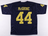 Cameron McGrone Signed Michigan Wolverines Blue Jersey (Beckett COA) Patriots LB