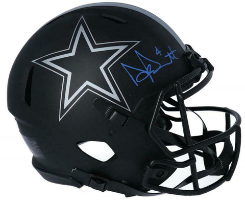 DAK PRESCOTT Autographed Cowboys Authentic Speed Eclipse Helmet FANATICS