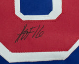 Eric Lindros New York Signed Custom Blue Hockey Jersey HOF 16 Inscription JSA
