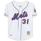 MIKE PIAZZA Autographed "HOF 2016" Mets Authentic White Jersey FANATICS
