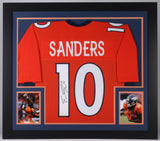 Emmanuel Sanders Signed Denver Broncos 31x35 Custom Framed Jersey (JSA COA)