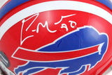 Eric Moulds Autographed Buffalo Bills 87-01 Mini Helmet-Beckett W Hologram