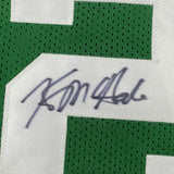 Framed Autographed/Signed Kevin McHale 33x42 Boston Green Jersey JSA COA Auto