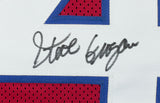 Steve Grogan Signed Custom Red Pro Style Football Jersey JSA ITP